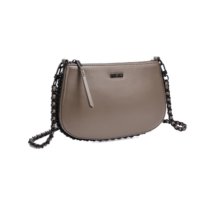 Bolsa Soft Cinza Alça Transversal