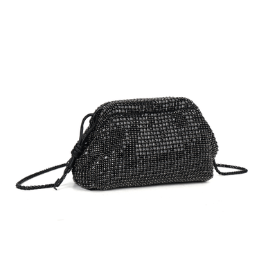 Bolsa Cristal Preta Alça Transversal