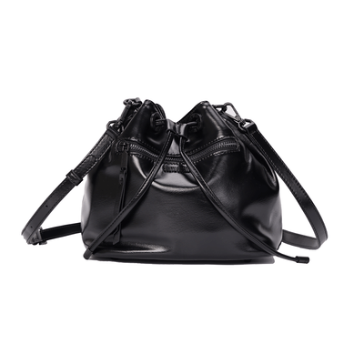 Bolsa Bucket Soft Preta Alça Transversal