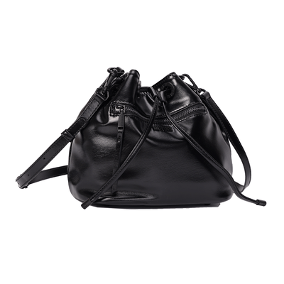 Bolsa Bucket Soft Preta Alça Transversal