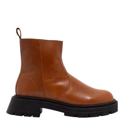 Bota Couro Premium Marrom Safari Tratorado