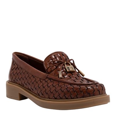 Mocassim Tramado Marrom Safari Cadeado