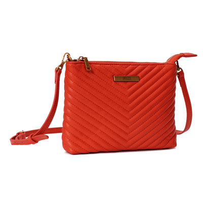 Bolsa Clutch Soft Laranja Caju Alça Transversal