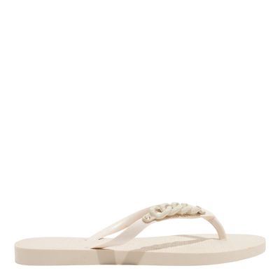 Chinelo Flip Flop Injetado Borracha Off White