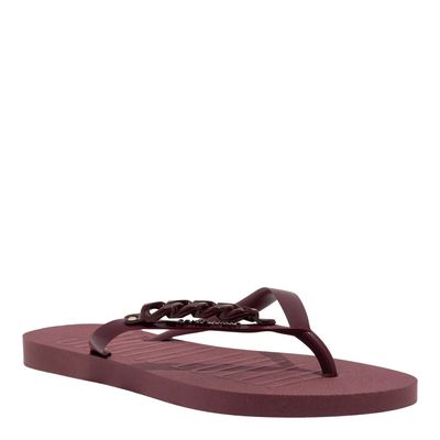 Chinelo Flip Flop Injetado Borracha Bordô