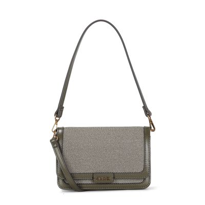 Bolsa Pequena Canvas Verde Forest Alça De Ombro