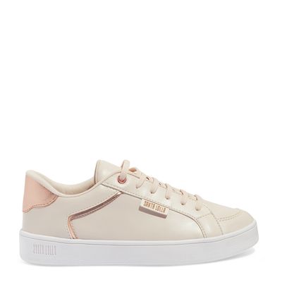 Tênis Floater Lux Off White E Rosa
