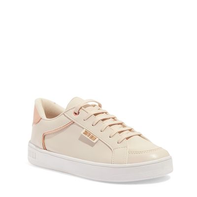 Tênis Floater Lux Off White E Rosa