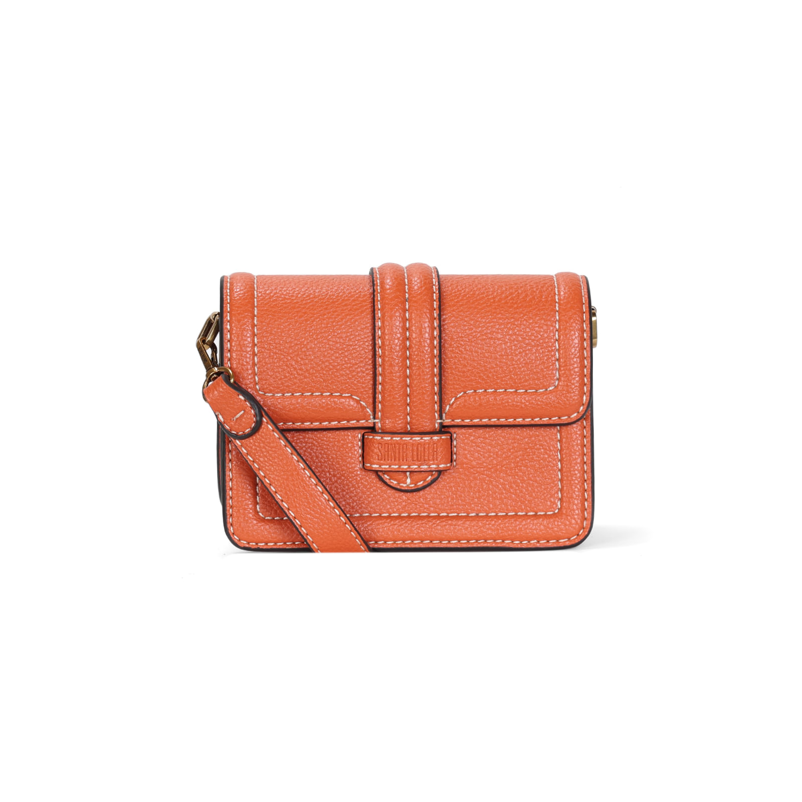 Bolsa Pequena Floater Marrom Alça Transversal - Santa Lolla
