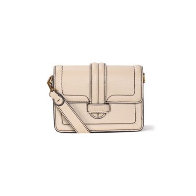 Bolsa Pequena Floater Bege Alça Transversal