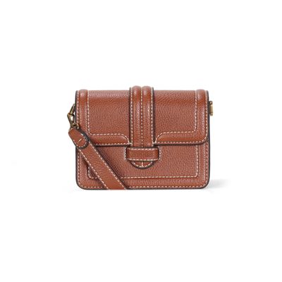 Bolsa Pequena Floater Marrom Alça Transversal