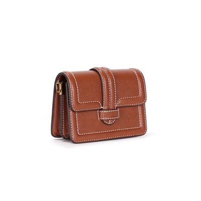 Bolsa Pequena Floater Marrom Alça Transversal