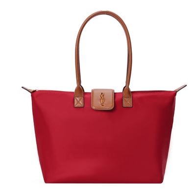 Bolsa Shopper Nylon Vermelho Alça De Ombro