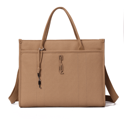 Bolsa Shopper Canvas Bege Duas Alças