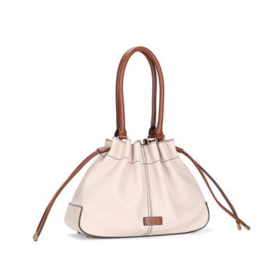 Bolsa Bucket E Clutch Floater Off White Pespontos Alça De Ombro