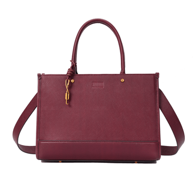 Bolsa Tote Risco Vermelho Merlot Duas Alças