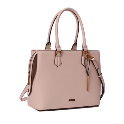Bolsa Tote Risco Bege Duas Alças