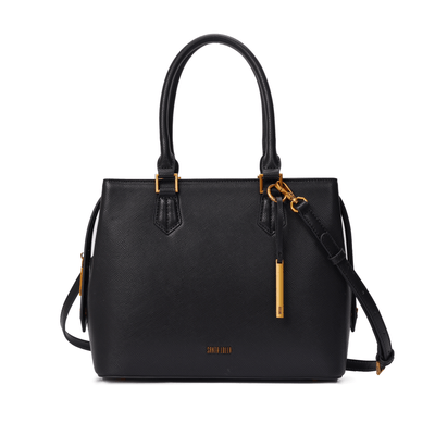 Bolsa Tote Risco Preta Duas Alças