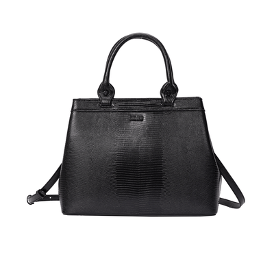 Bolsa Tote Lizard Preto Duas Alças