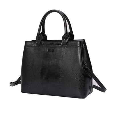 Bolsa Tote Lizard Preto Duas Alças