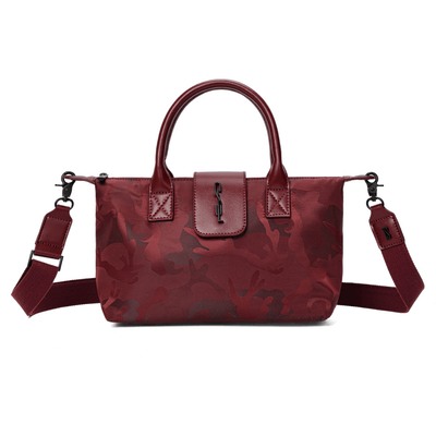 Bolsa Shopper Pequena Nylon Bordô Alça Transversal Removível