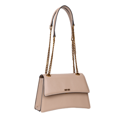 Bolsa Soft Bege Alça De Ombro