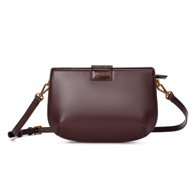 Bolsa Média Soft Marrom Alça Transversal