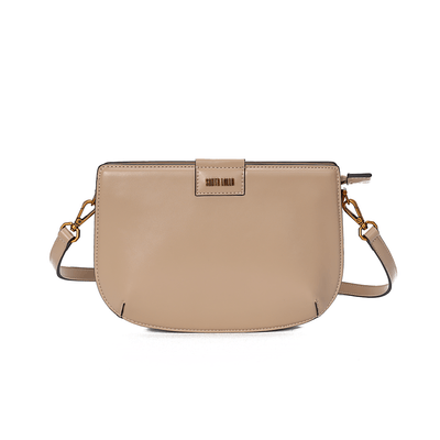 Bolsa Média Soft Bege Alça Transversal