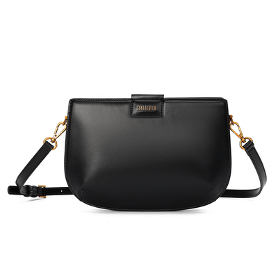 Bolsa Média Soft Preta Alça Transversal
