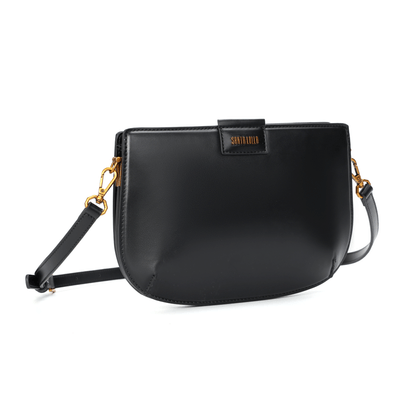 Bolsa Média Soft Preta Alça Transversal
