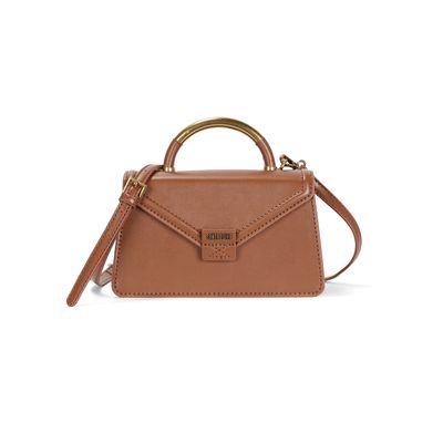 Bolsa Envelope Marrom Safari Soft Duas Alças