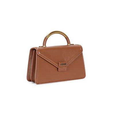 Bolsa Envelope Marrom Safari Soft Duas Alças