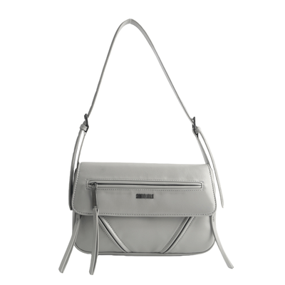 Bolsa Soft Cinza Alça De Ombro