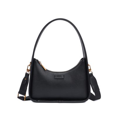 Bolsa Baguete Floater Preta Alça De Ombro