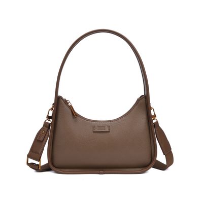 Bolsa Baguete Floater Cinza Alça De Ombro