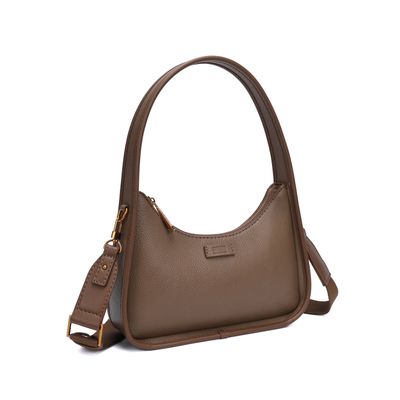 Bolsa Baguete Floater Cinza Alça De Ombro
