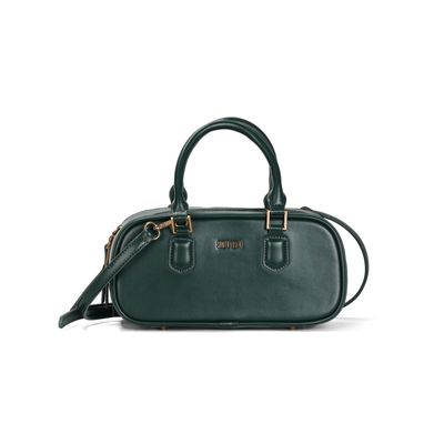 Bolsa Média Soft Azul Pavão Duas Alças