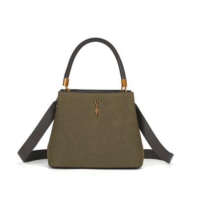Bolsa Tote Camurça Verde Duas Alças