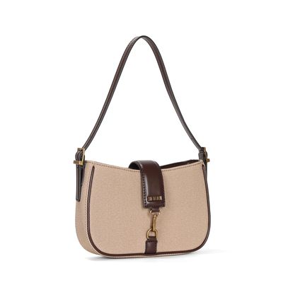 Bolsa Canvas Marrom Alça De Ombro