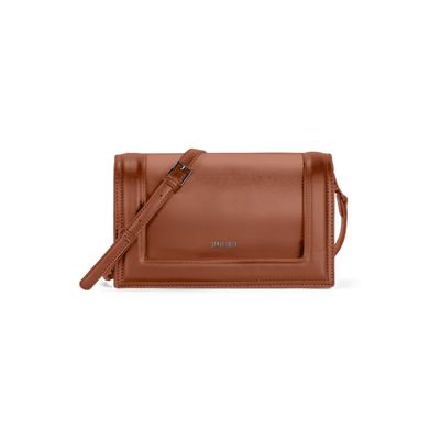 Bolsa Pequenasoft Marrom Alça Transversal