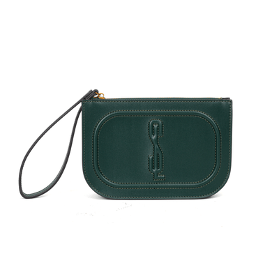 Clutch Soft Verde Alça De Mão