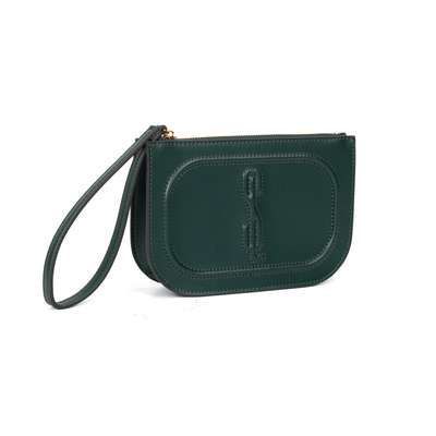 Clutch Soft Verde Alça De Mão