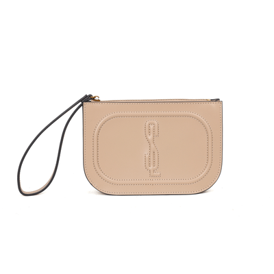 Clutch Soft Bege Alça De Mão