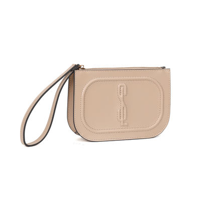 Clutch Soft Bege Alça De Mão