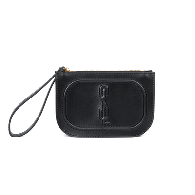 Clutch Soft Preta Alça De Mão