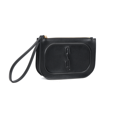 Clutch Soft Preta Alça De Mão