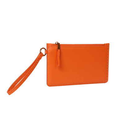 Clutch Soft Laranja Alça De Mão