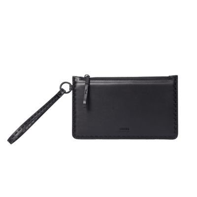 Clutch Soft Preta Alça De Mão