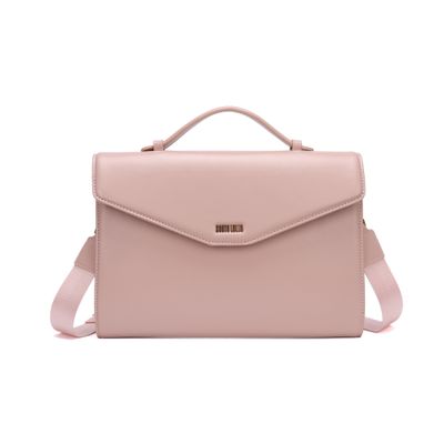 Bolsa Clutch Envelope Soft Rosa Alça Transversal