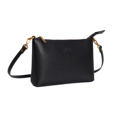 Bolsa Clutch Risco Preto Alça Transversal